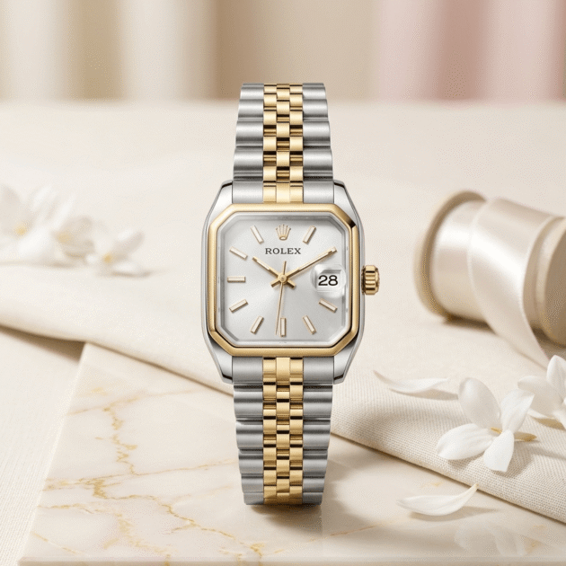 ROLEX CARRÉ FOND BLANC